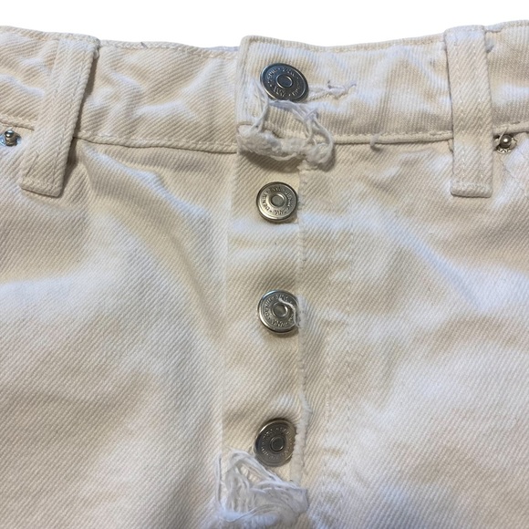 ZARA White Denim Mini Skirt - Picture 8 of 9